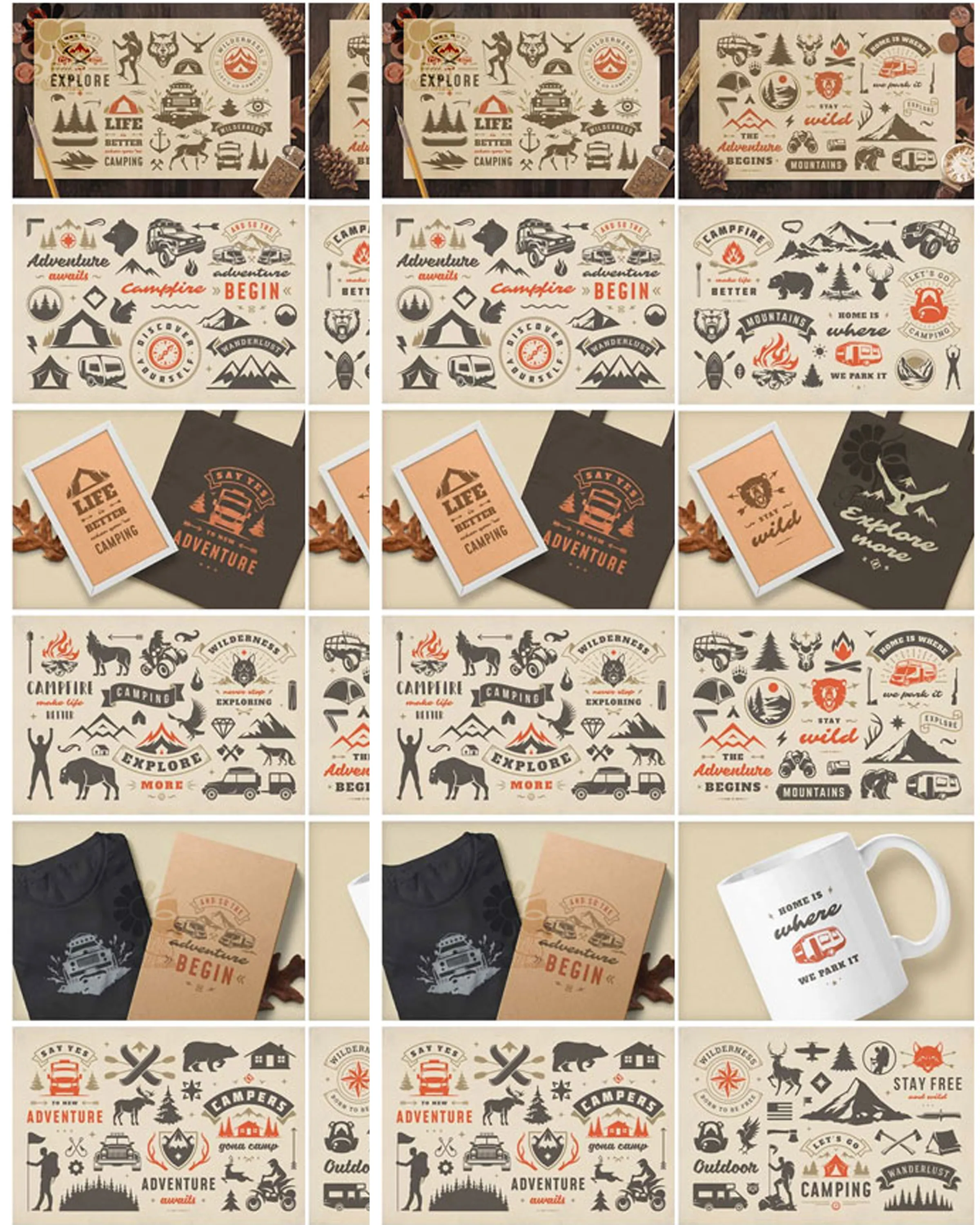 الصيد والتخييم